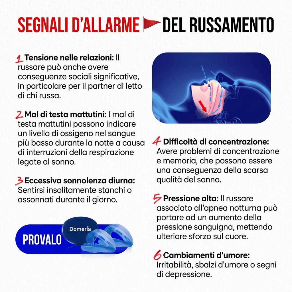 Domeria® Paradenti Anti-Russamento