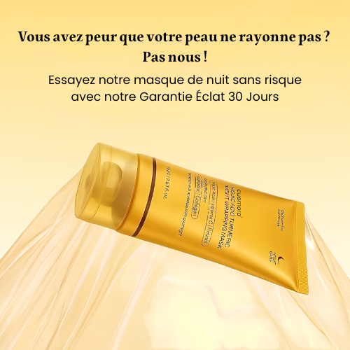 GlowNight™ - Masque de Nuit Éclat au Curcuma