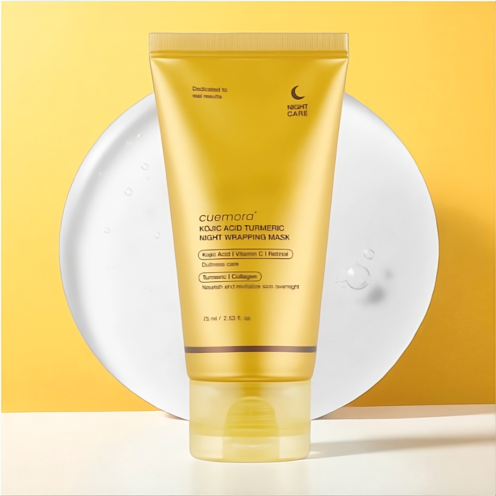GlowNight™ - Masque de Nuit Éclat au Curcuma